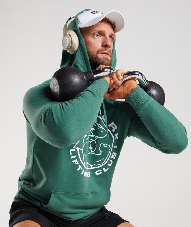 Men's Gymshark Legacy Hoodie Green | CA N8760A